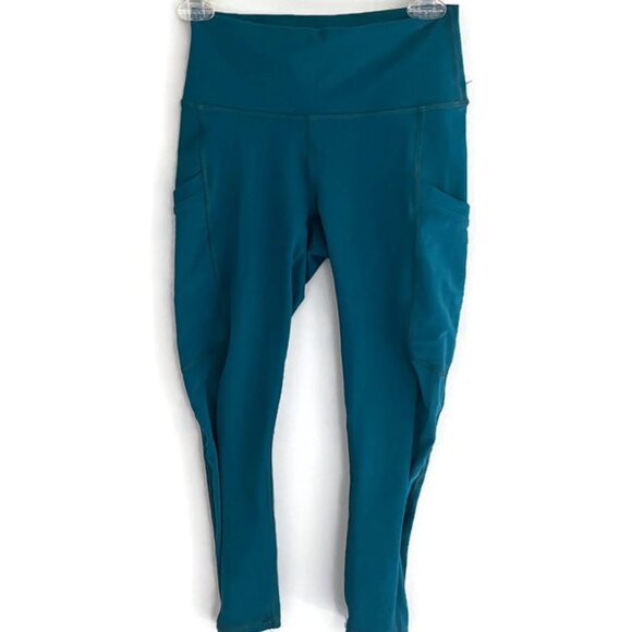 Fabletics Powerhold CapriLeggings Size Small Teal - Picture 1 of 5